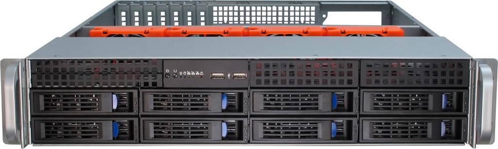 Inter-Tech 48.3cm IPC 2U-2408 2HE STORAGE