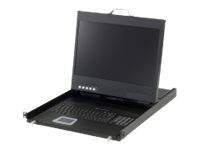 LevelOne KVM Switch 8901 19 WIDESCREEN LCD RACK CONSOLE - KVM-8901FR