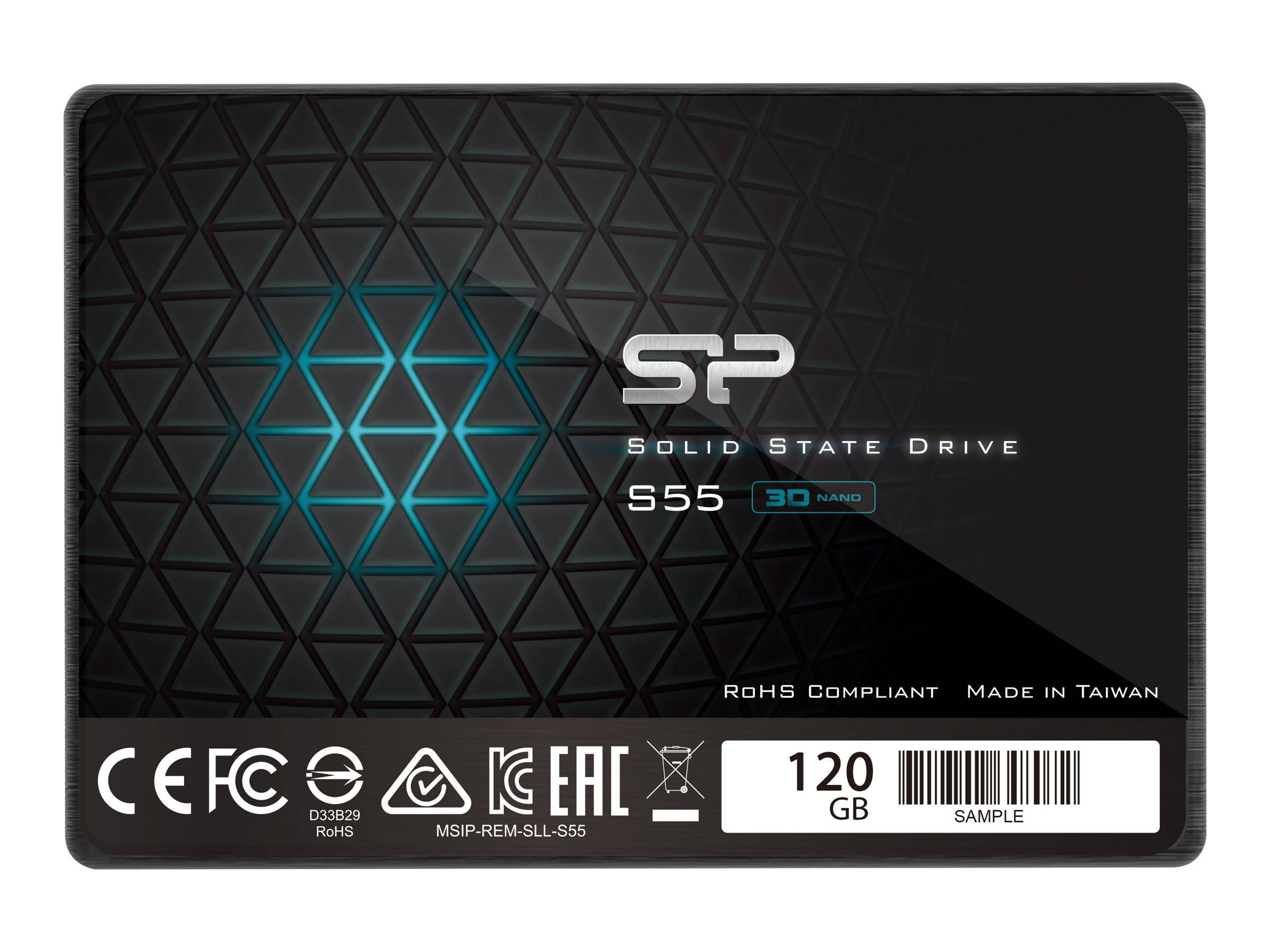 Silicon Power SSD 120GB 6.3cm SATAIII S55 3D Nand Black