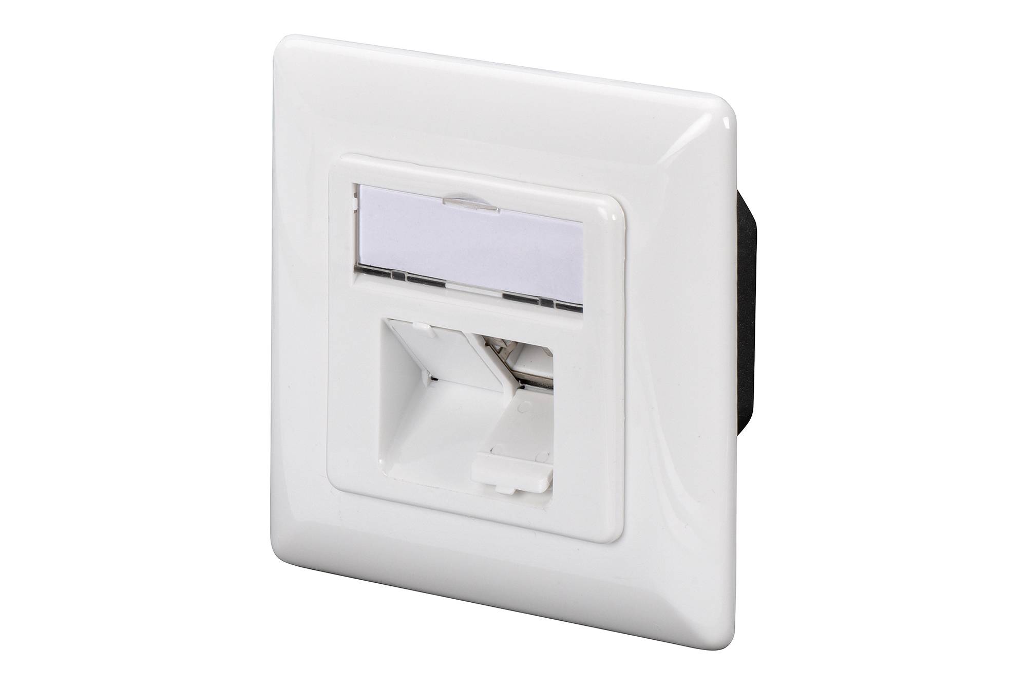 DIGITUS Aufputzdose Cat6a 2xRJ45 geschirmt Signalweiß Aufputzdosen