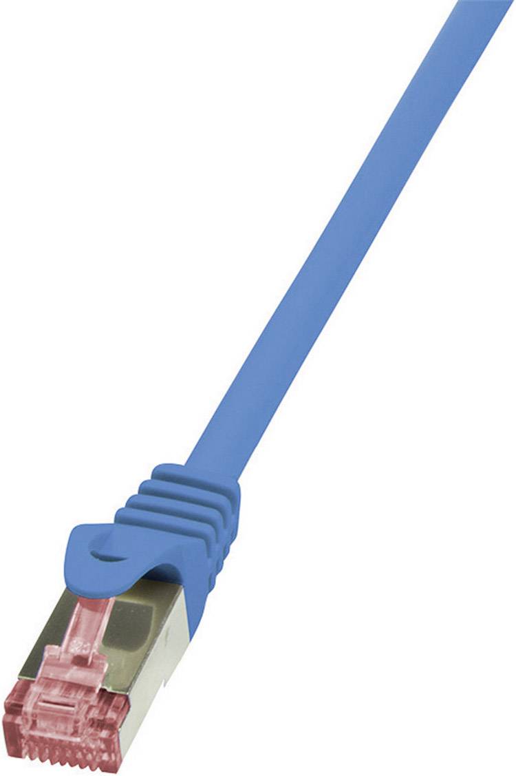 Logilink Patchkabel CAT6   S/FTP AWG27 PIMF  0,25m blau
