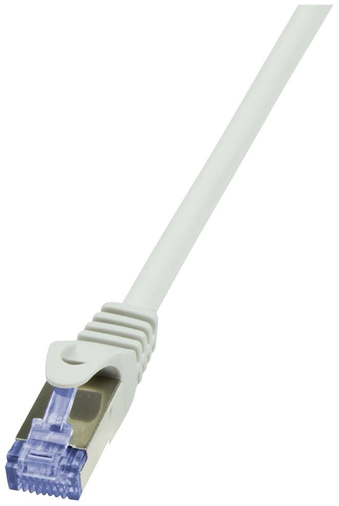 Logilink Patchkabel CAT6A S/FTP AWG26 PIMF 50,00m grau Patchkabel RJ45