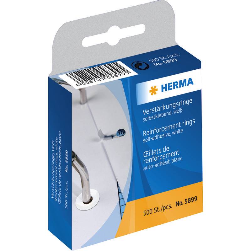 HERMA Verstärkungsringe 500x weiss PapierBüroSchreibwar