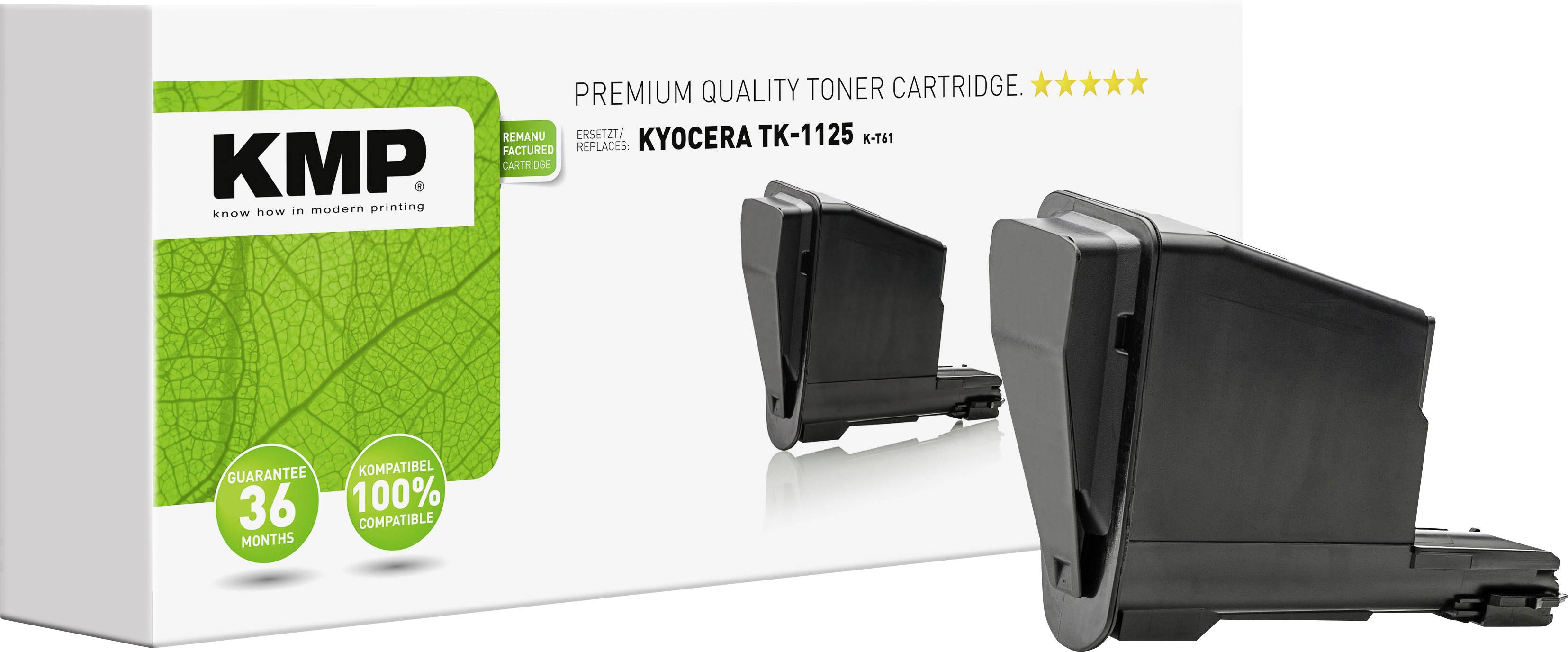 KMP Toner Kyocera TK-1125/TK1125 black 2500 S. K-T61 remanufactured Toner Kyocera