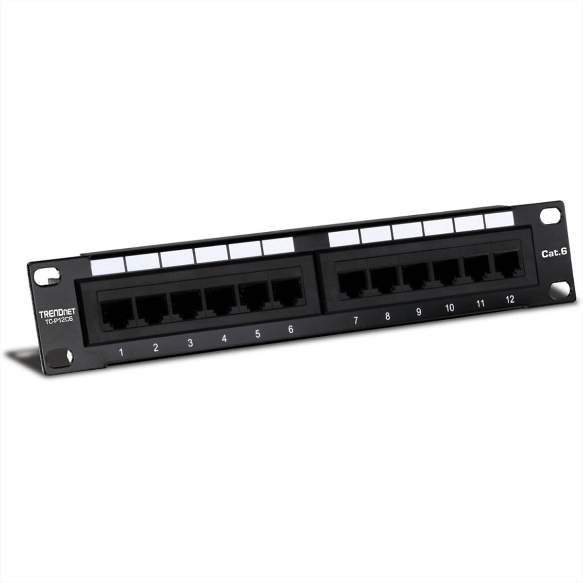 TRENDnet Patchpanel 12-Port Cat6    ungeschirmt (10" wide)