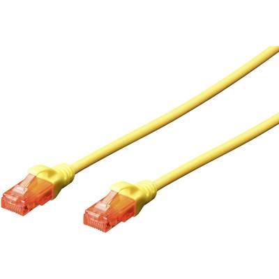 DIGITUS Patchkabel Cat6  U/UTP 2xRJ45  1.0m gelb Hebelschutz Polybeutel Patchkabel RJ45