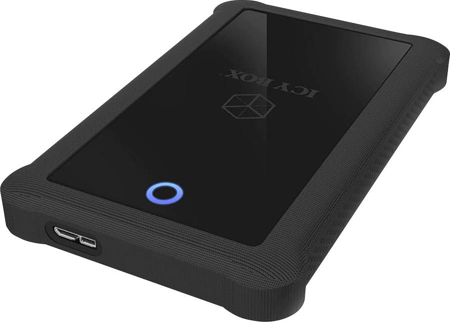 Geh. IcyBox USB 3.0  2,5 SATA3 HDD/SSD -> PC/MAC Silikon sw retail