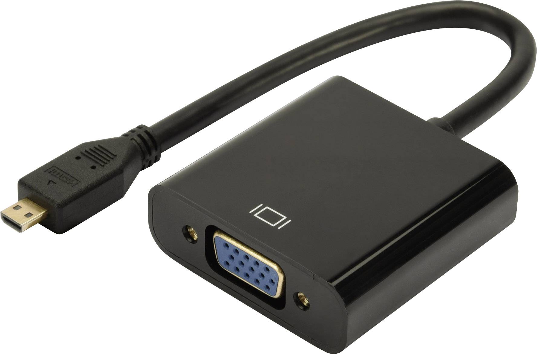 DIGITUS HDMI-Konverter Micro-HDMI -> VGA(D-Sub) schwarz