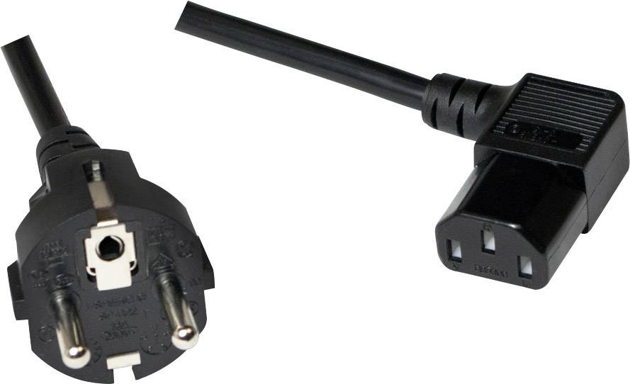 Logilink Netzkabel CEE7/7 Stecker auf C13 Buchse, 3m schwarz - CP118