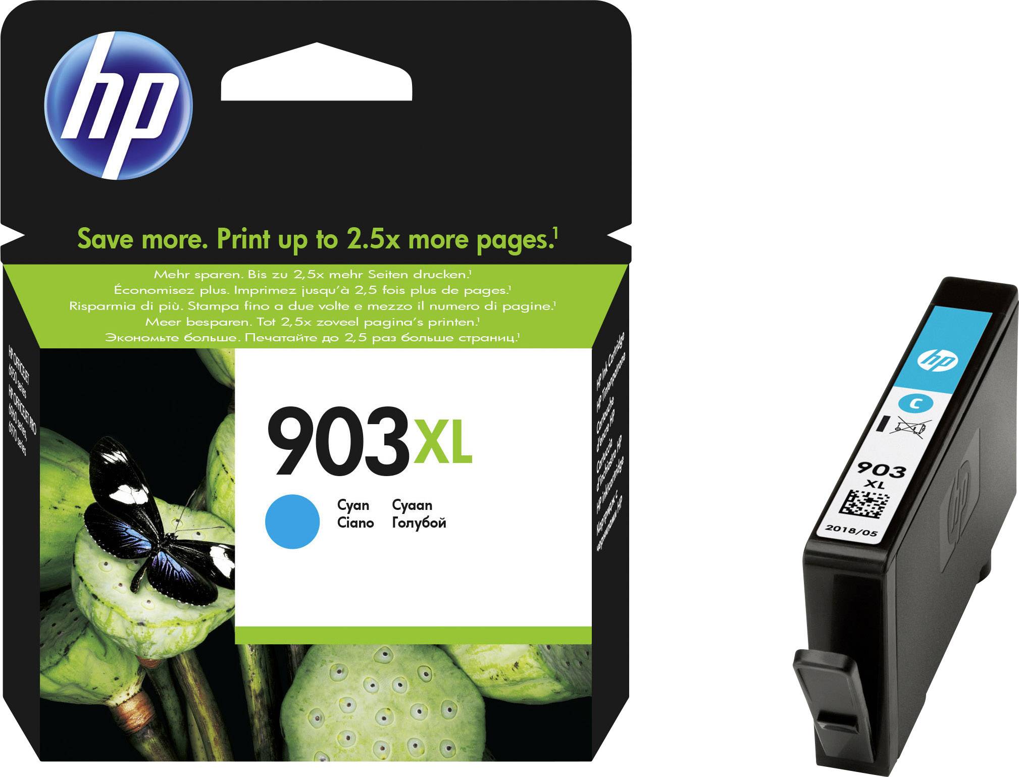 HP 903XL Cyan Tintenpatrone 9,5ml - T6M03AE