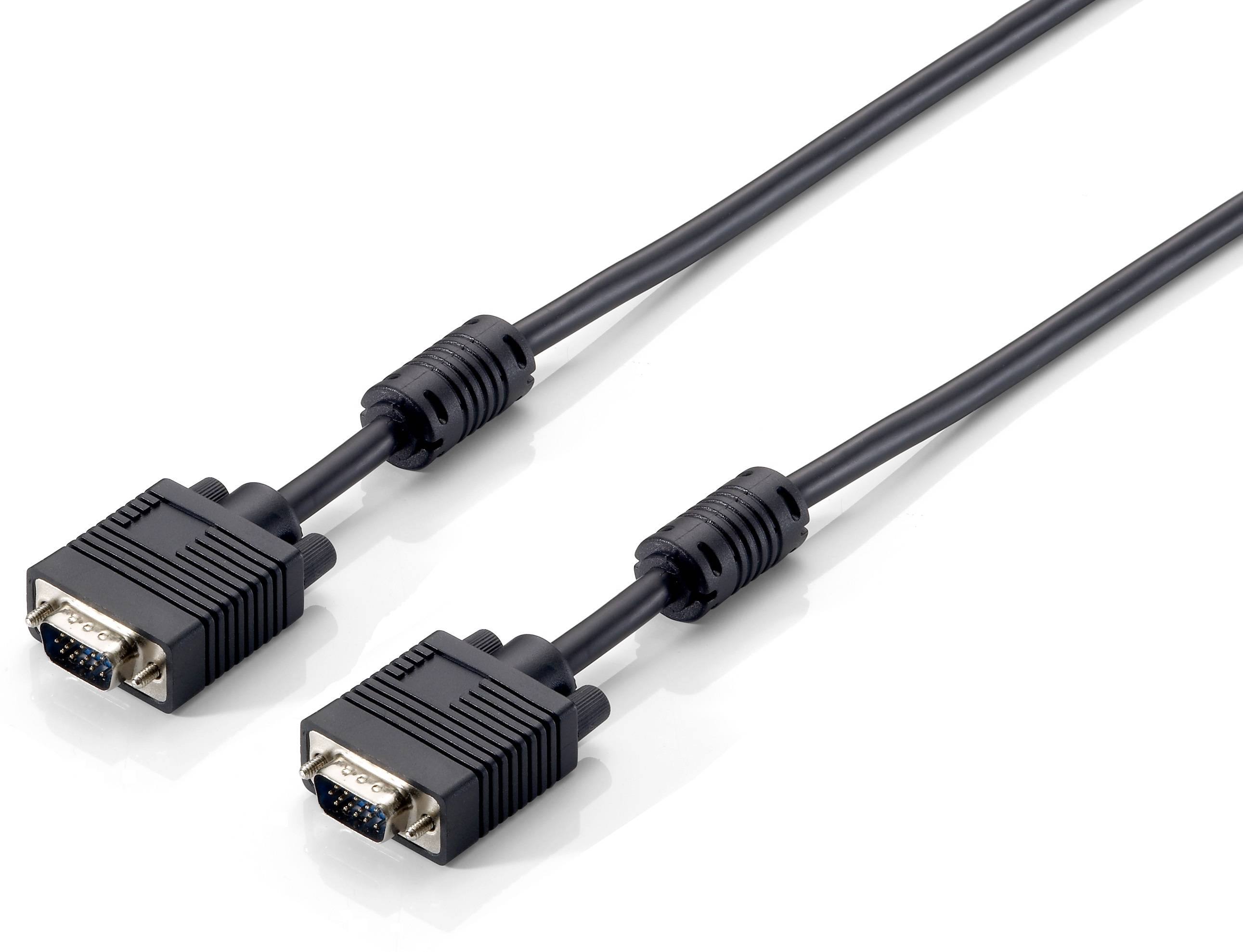 4015867176054 - Equip VGA Kabel HD15 St St  180m 1920x1080 60Hz schwarz Polybeutel