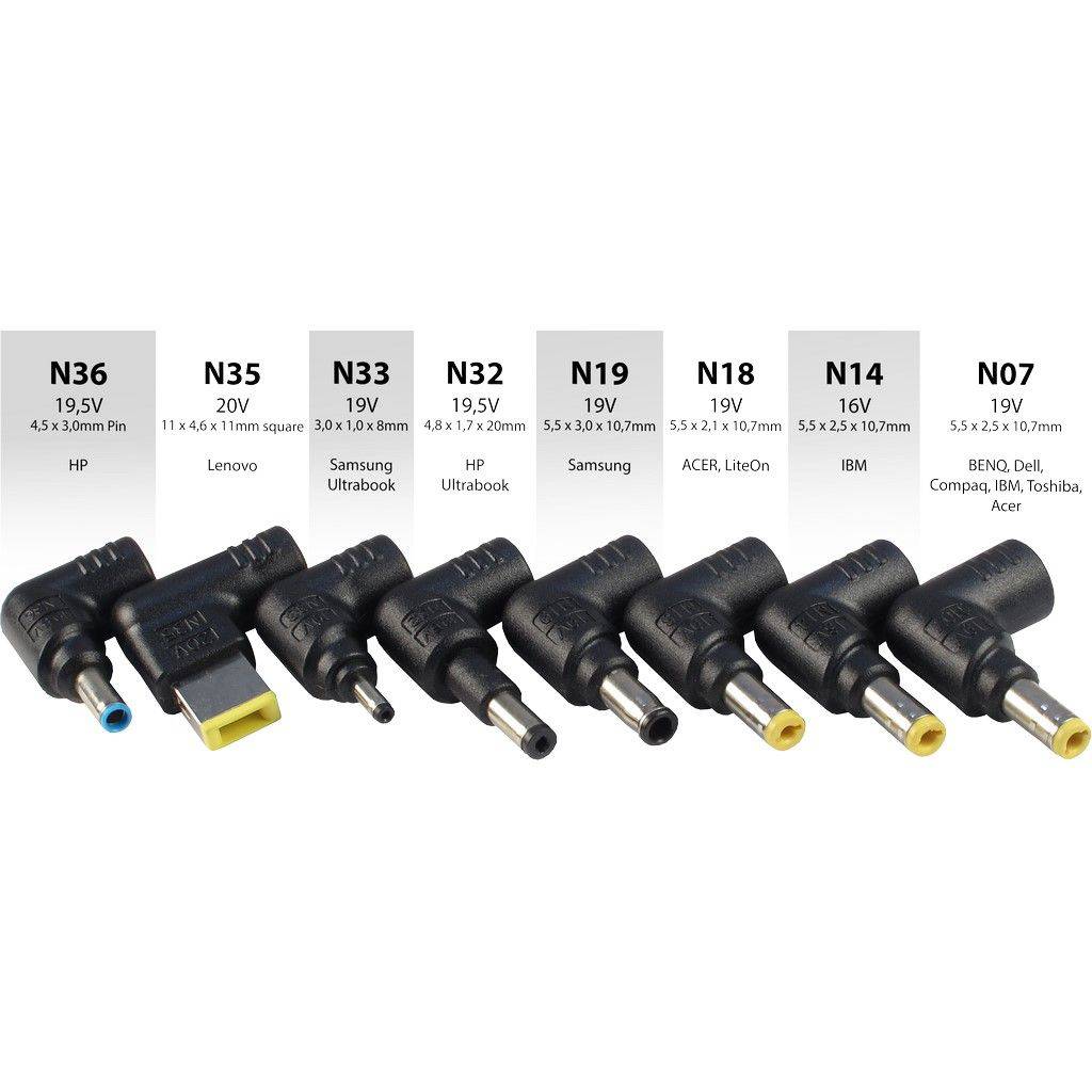 Inter-Tech Netzteil 90W Argus NB-90SA m. 8Tips Notebooknetzteile