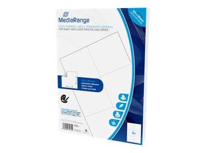MediaRange Etiketten 105x99mm 300 St. stark haftend weiß MediaRange Etiketten 105x99mm 300 St. stark haftend weiß