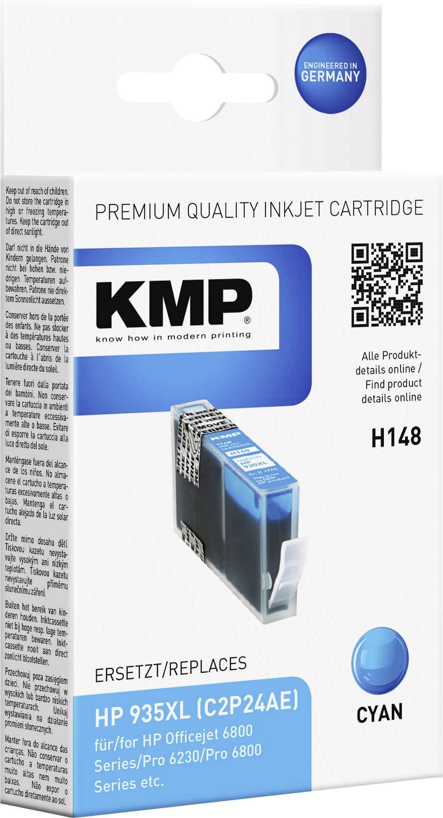 4011324743036 - H148 - High Yield - cyan - ink cartridge (alternative for HP 935XL) - Tintenpatrone Cyan 4011324743036 - H148 - High Yield - cyan - ink cartridge (alternative for HP 935XL) - Tintenpatrone Cyan