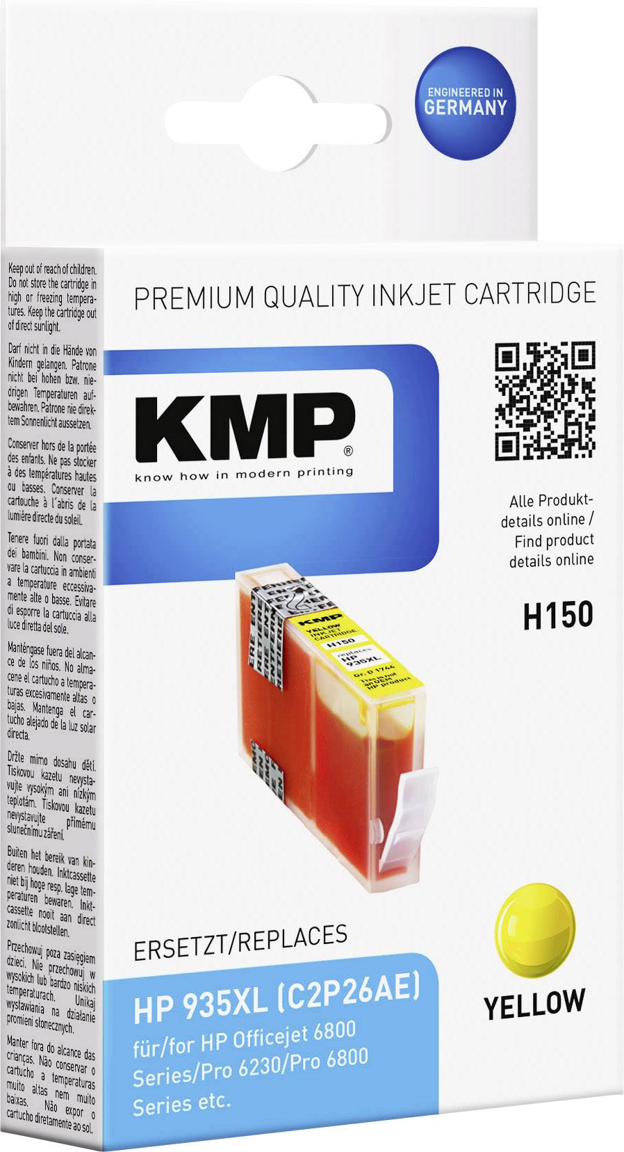 4011324743098 - H150 - High Yield - yellow - ink cartridge (alternative for HP 935XL) - Tintenpatrone Gelb 4011324743098 - H150 - High Yield - yellow - ink cartridge (alternative for HP 935XL) - Tintenpatrone Gelb