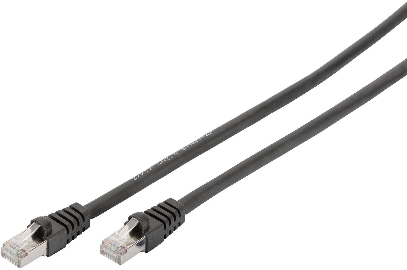 DIGITUS Patchkabel Cat6 S/FTP 2xRJ45 2.0m schw. LSZH - DB-160144-020-S
