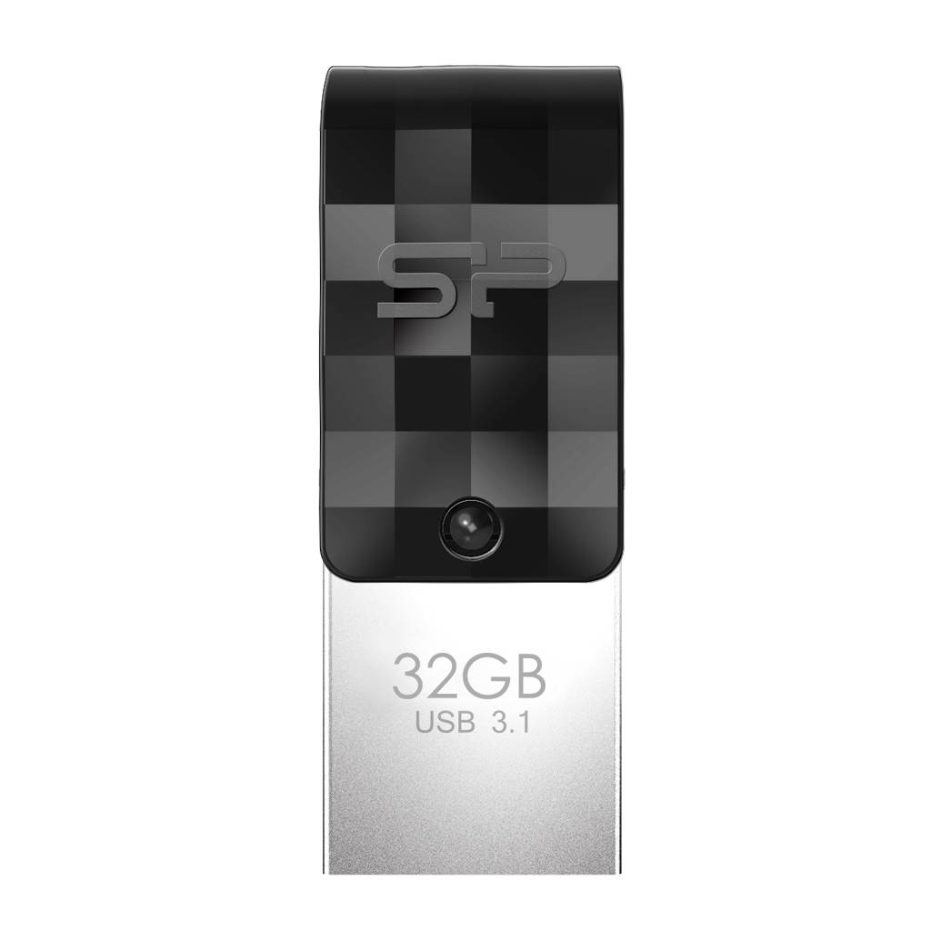USB-Stick 32GB Silicon Power USB3.2 + Type C C31 Black - SP032GBUC3C31V1K