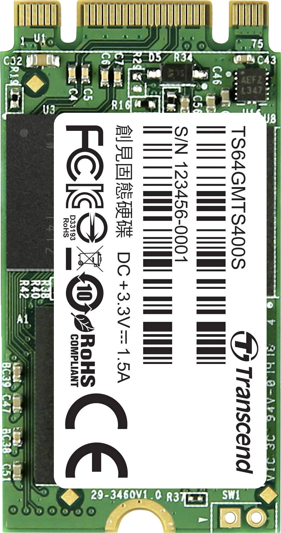 0760557839866 - 400S 64 GB Interne M2 SATA SSD 2242 M2 SATA 6 Gb s Retail TS64GMTS400S