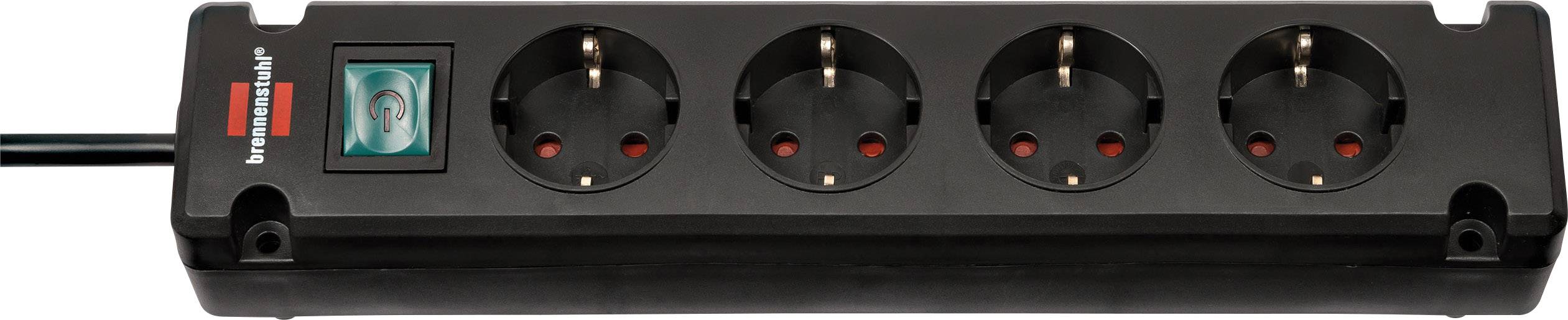 Brennenstuhl Steckdosenl. Comfort-Line Bremounta 4x1.5m schw Steckdosenleisten