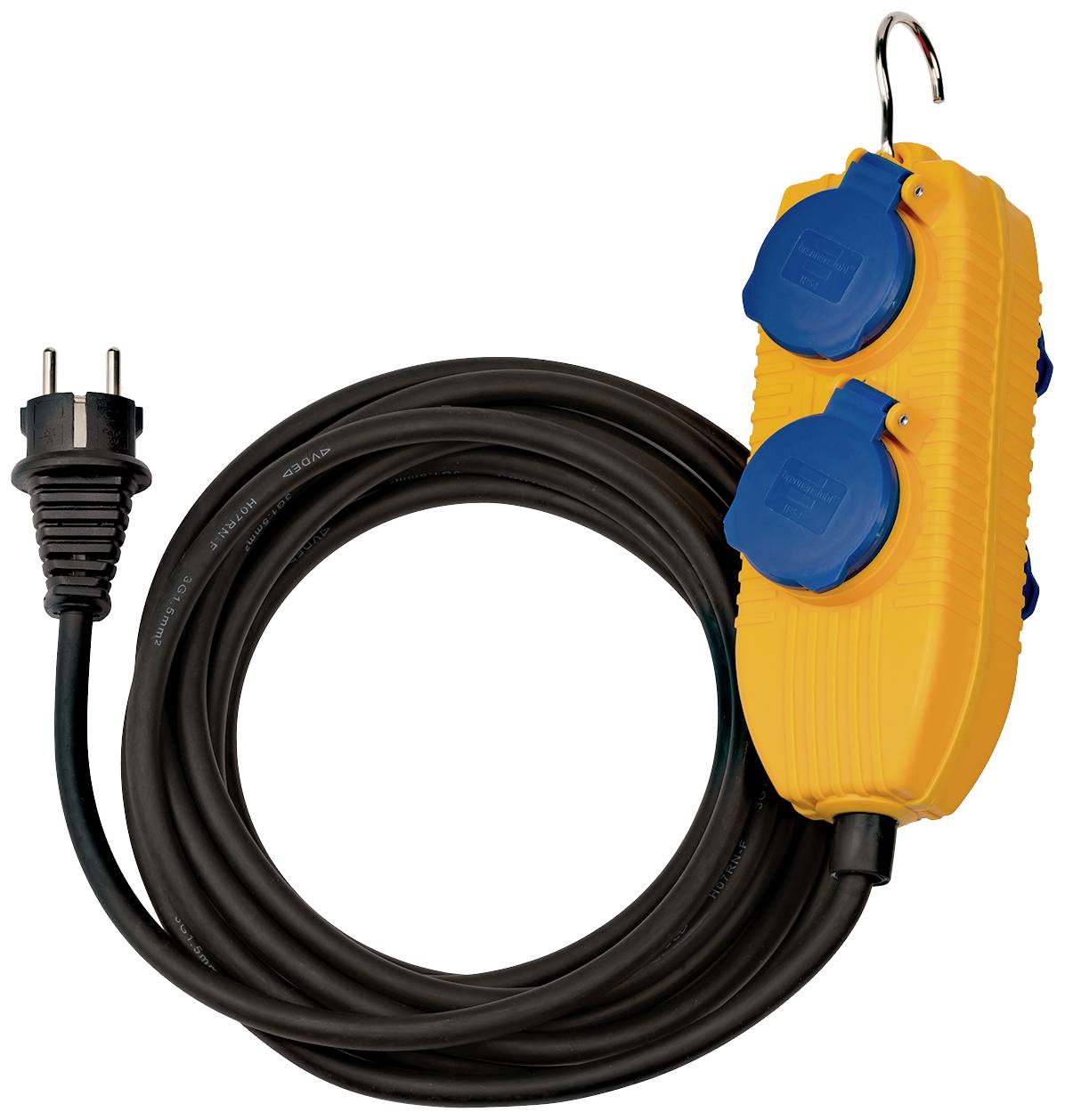 Brennenstuhl Verlängerungskabel 5m Powerblock IP54 schwarz