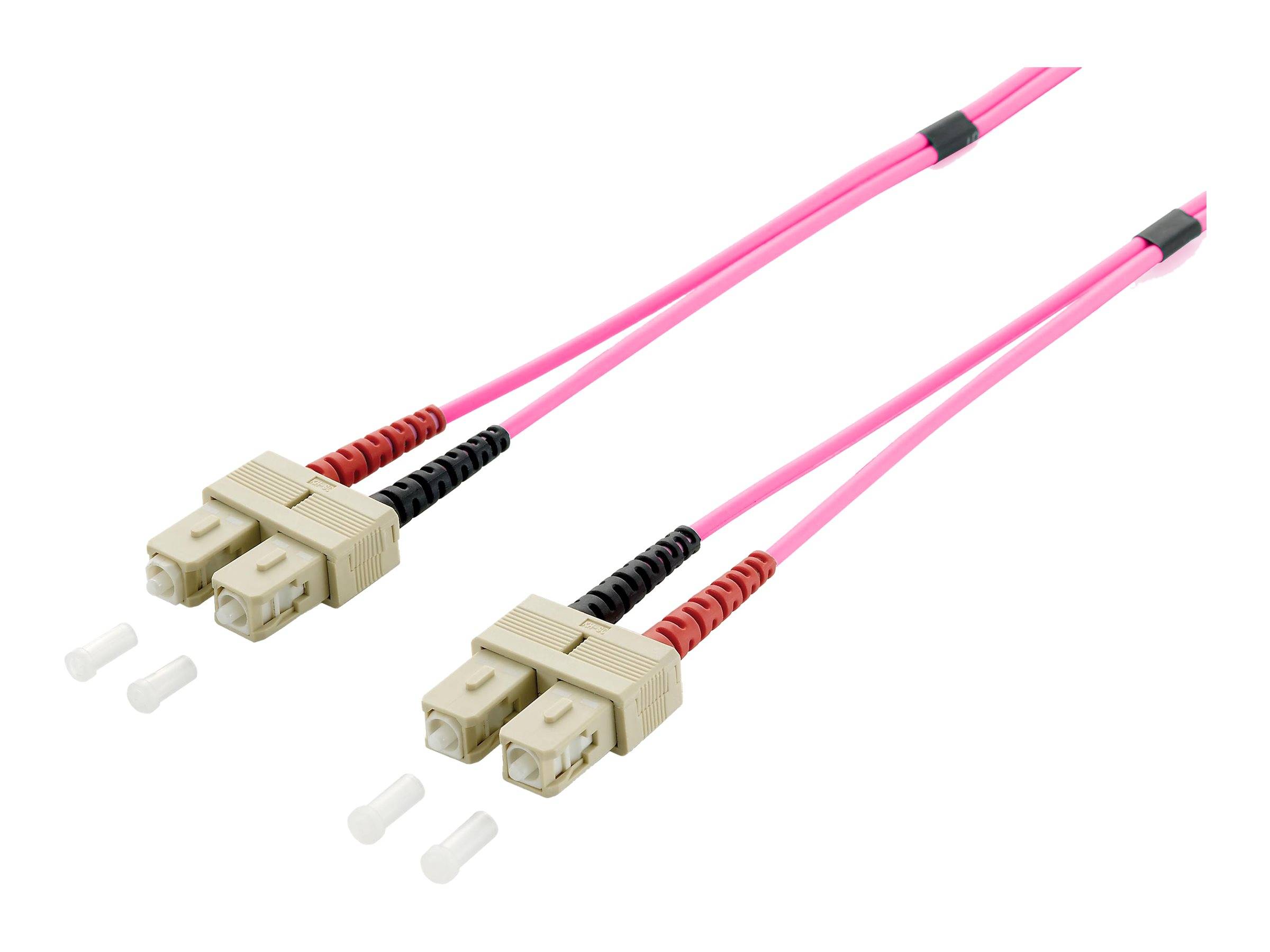 Equip LWL Patchkabel SC->SC 1.00m Multimode Duplex OM4 vi Polybeutel - 255521
