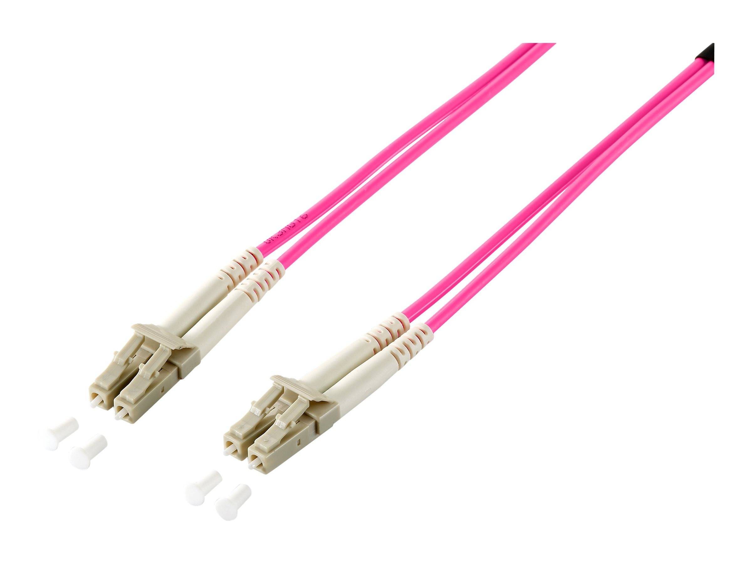 Equip LWL Patchkabel LC->LC 1.00m Multimode Duplex OM4 vio Polybeutel - 255511