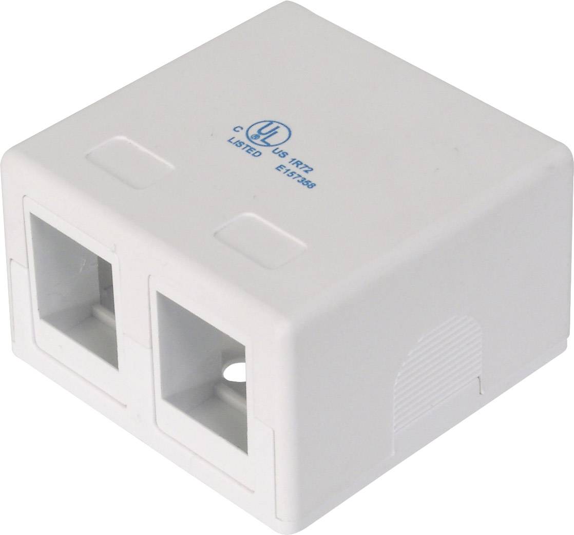 DIGITUS Gehäuse für Keystone 2xKeystone, weiß DIGITUS Gehäuse für Keystone 2xKeystone, weiß