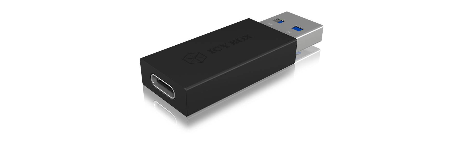 Adapter IcyBox USB 3.1 Type A Stecker -> USB Type C Stecker retail