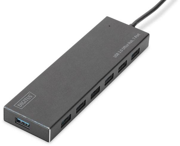 DIGITUS USB-Hub    7-Port 3.0->7xA3.0 m.Netzteil     schwarz