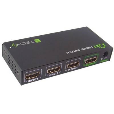 Techly HDMI Switch 4K, UHD, 3D, 3 Wege