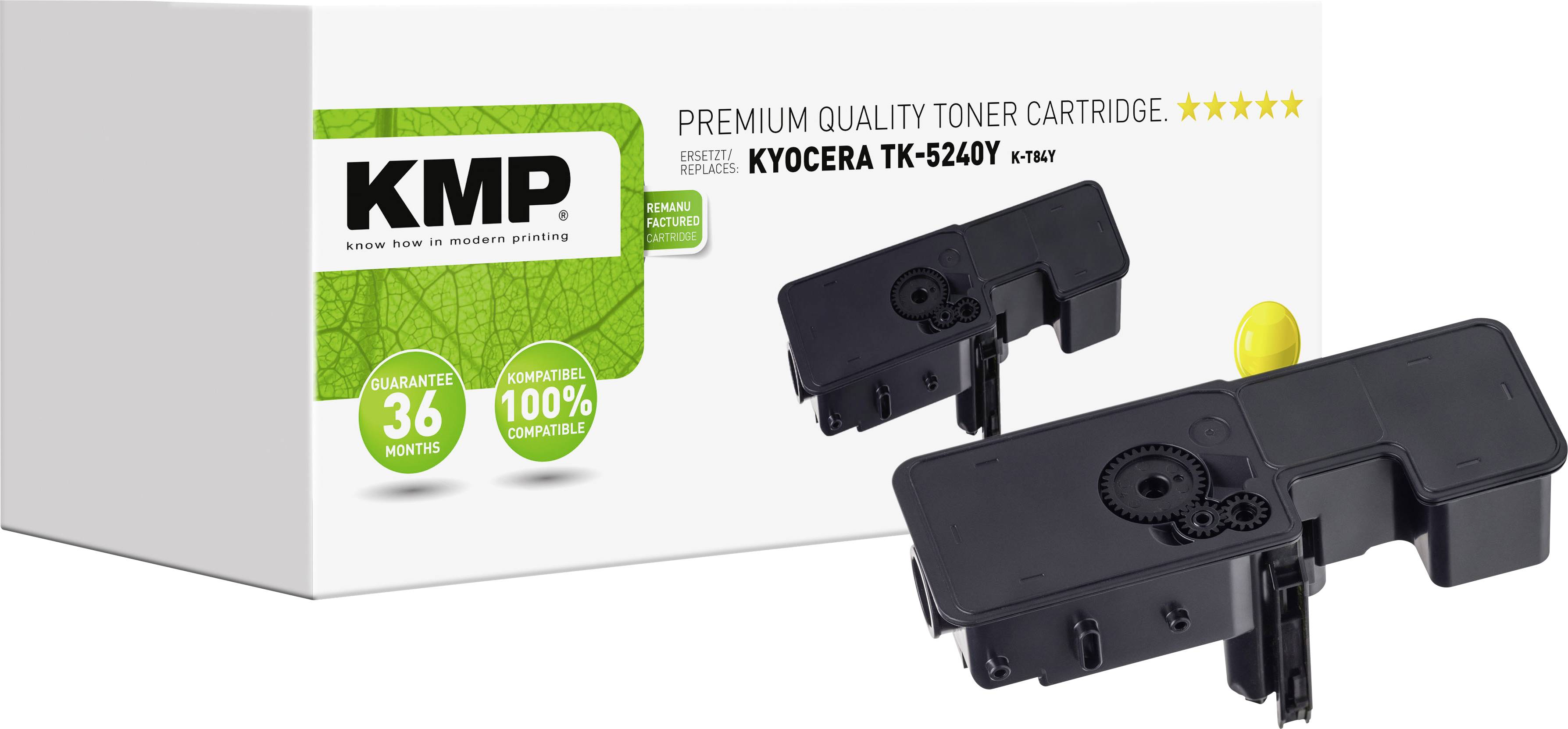 KMP Toner Kyocera TK-5240Y/TK5240Y yellow 3000 S. K-T84Y remanufactured Toner Kyocera