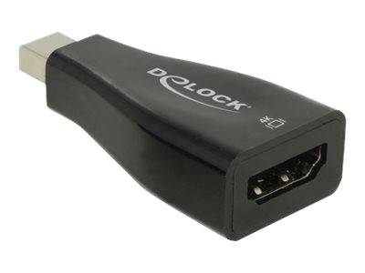 DELOCK mini DP 1.2 St -> HDMI Bu 4K Passiv schwarz - 65864