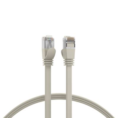 EFB RJ45 Flachpatchkabel U/FTP, Cat.6A, PVC, 0.5m, grau - K5545GR.0,5