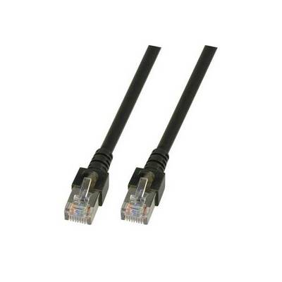 EFB RJ45 Patchkabel SF/UTP Cat.5e PVC CCA  7.50m schwarz