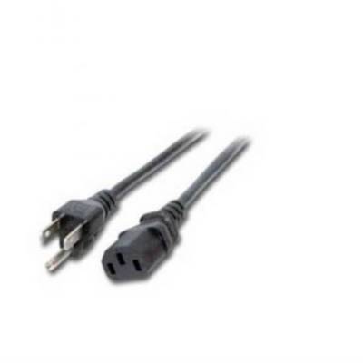 EFB Netzkabel USA/NEMA 5-15P-C13 180°,sw,1.8m,SVT AWG18x3C