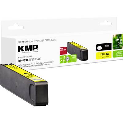 KMP Patrone HP 973X  (F6T83AE) yellow 7000 S. Hybrid-Chip refilled