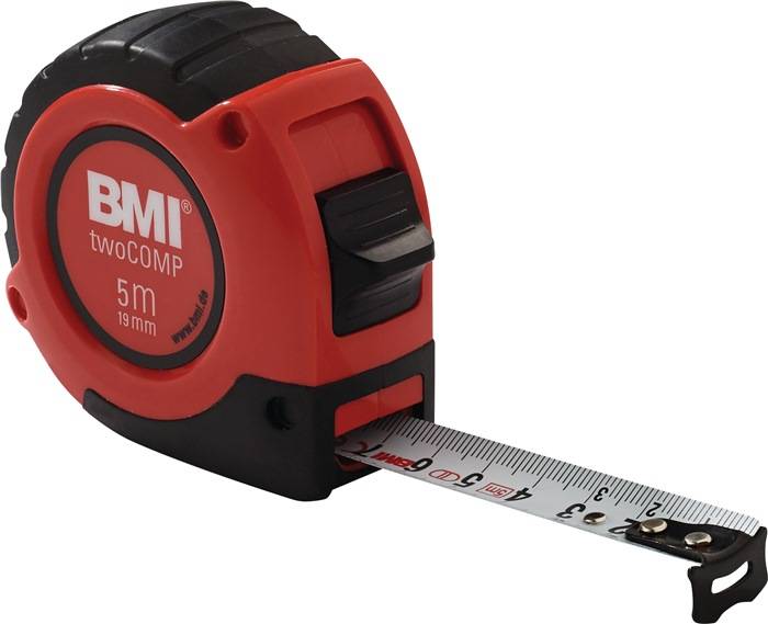 Rieffel BMI Taschenbandmaß Two Comp, Länge 8m - 472/8