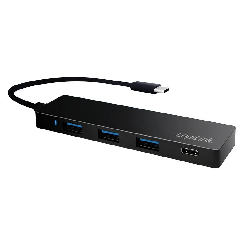 Logilink USB 3.1 HUB 3+1-port Type-C schwarz - UA0311