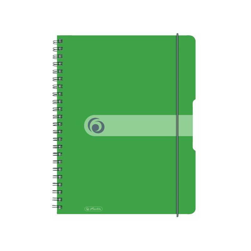 Herlitz Spiralblock to go PP-Cover A4 80 Bl. opak apfel - 11293099