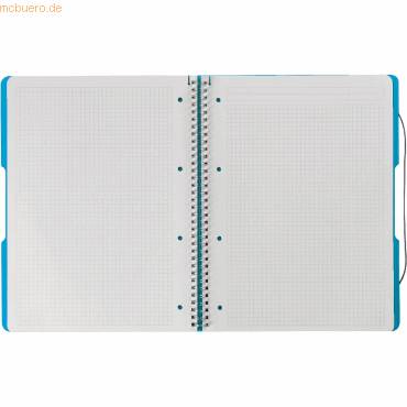 Herlitz Spiralblock to go PP-Cover A4 80 Bl. blau transp. - 11293610