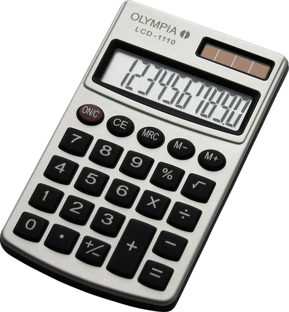 Olympia Taschenrechner LCD-1110 silber - 941901000