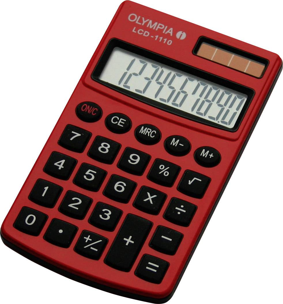Olympia Taschenrechner LCD-1110 rot - 941901002