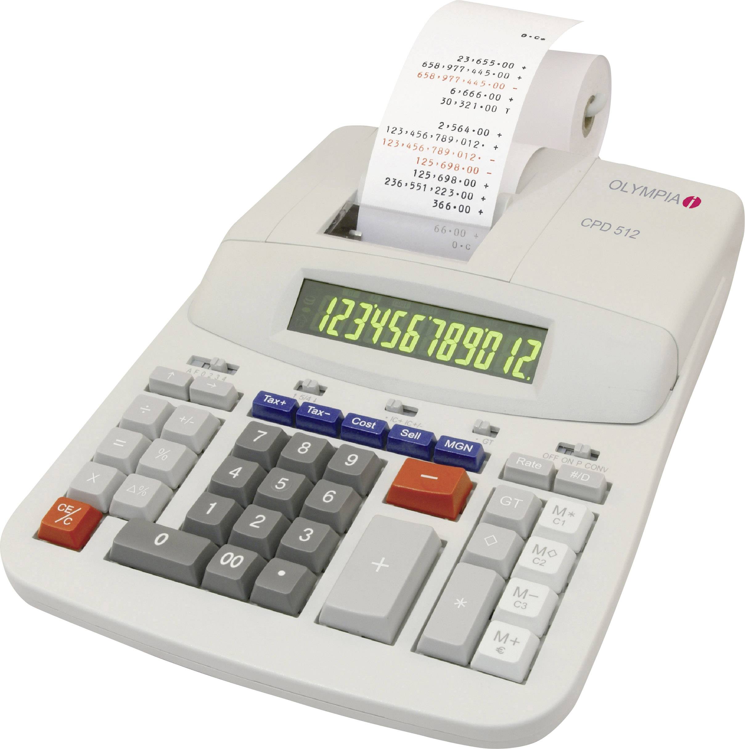 Olympia Tischrechner CPD 512 mit Drucker - 944837002