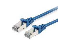 Equip Patchkabel Cat6A S/FTP 2xRJ45 3.00m blau LSZH Polybeutel - 606205