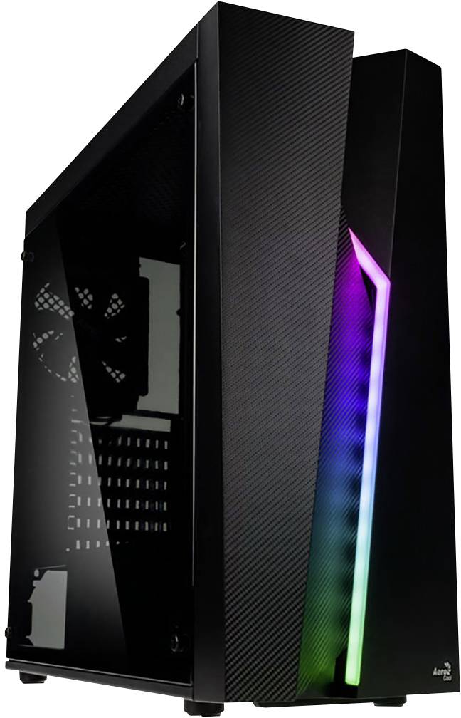 AeroCool Geh Midi Bolt Black RGB MicroATX/ATX/Mini-ITX o.N. Gehäuse