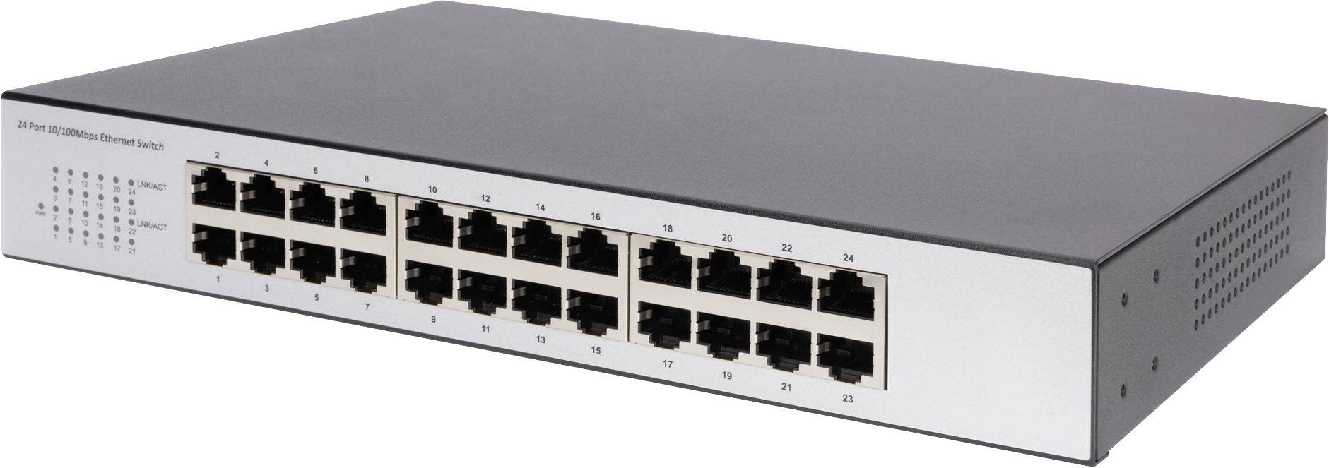 DIGITUS Switch 24-Port 10/100 Unmanaged schwarz - DN-60021-2
