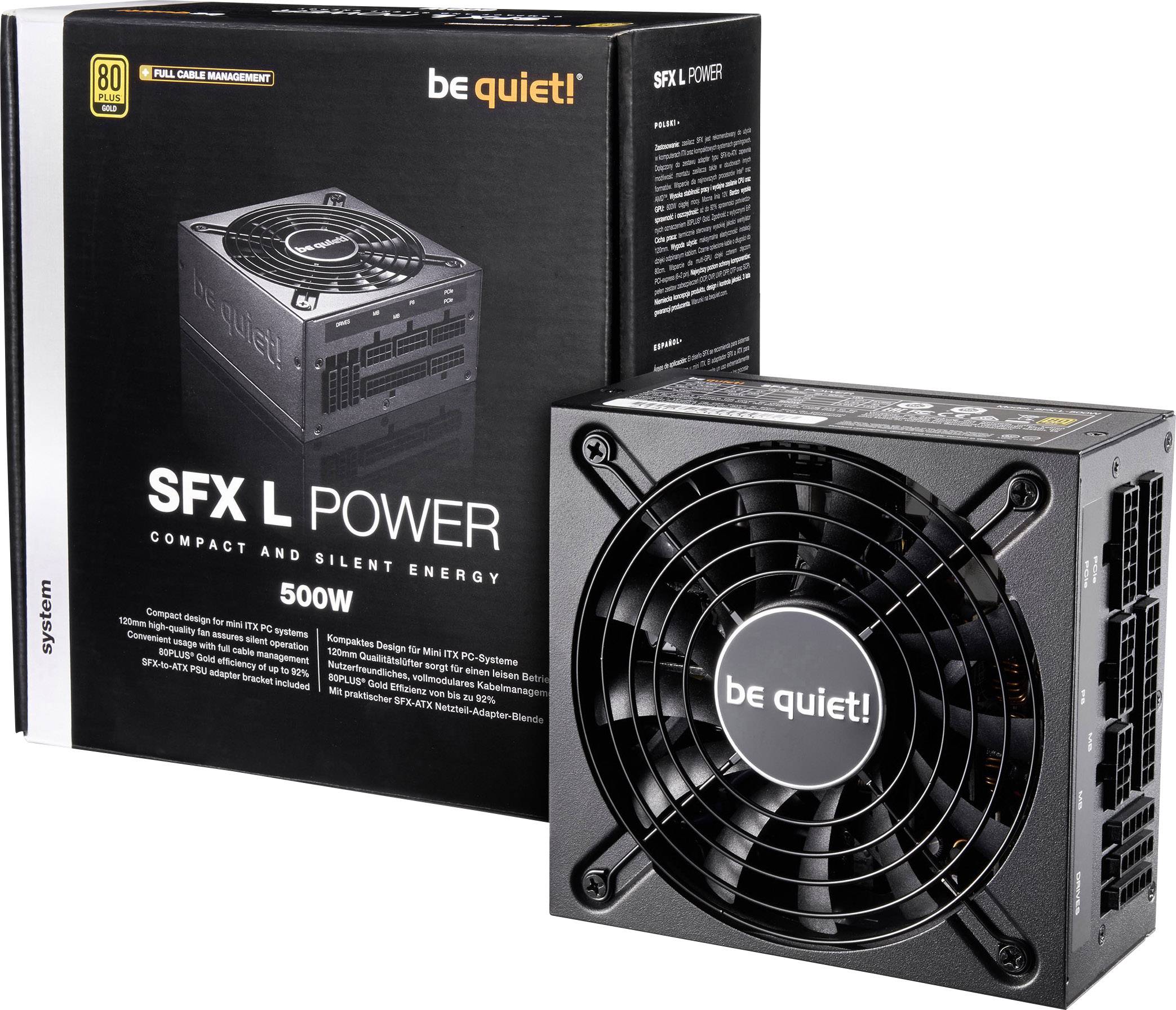 be quiet! Netzteil SFX-L Power 500W 80+ Gold - BN238