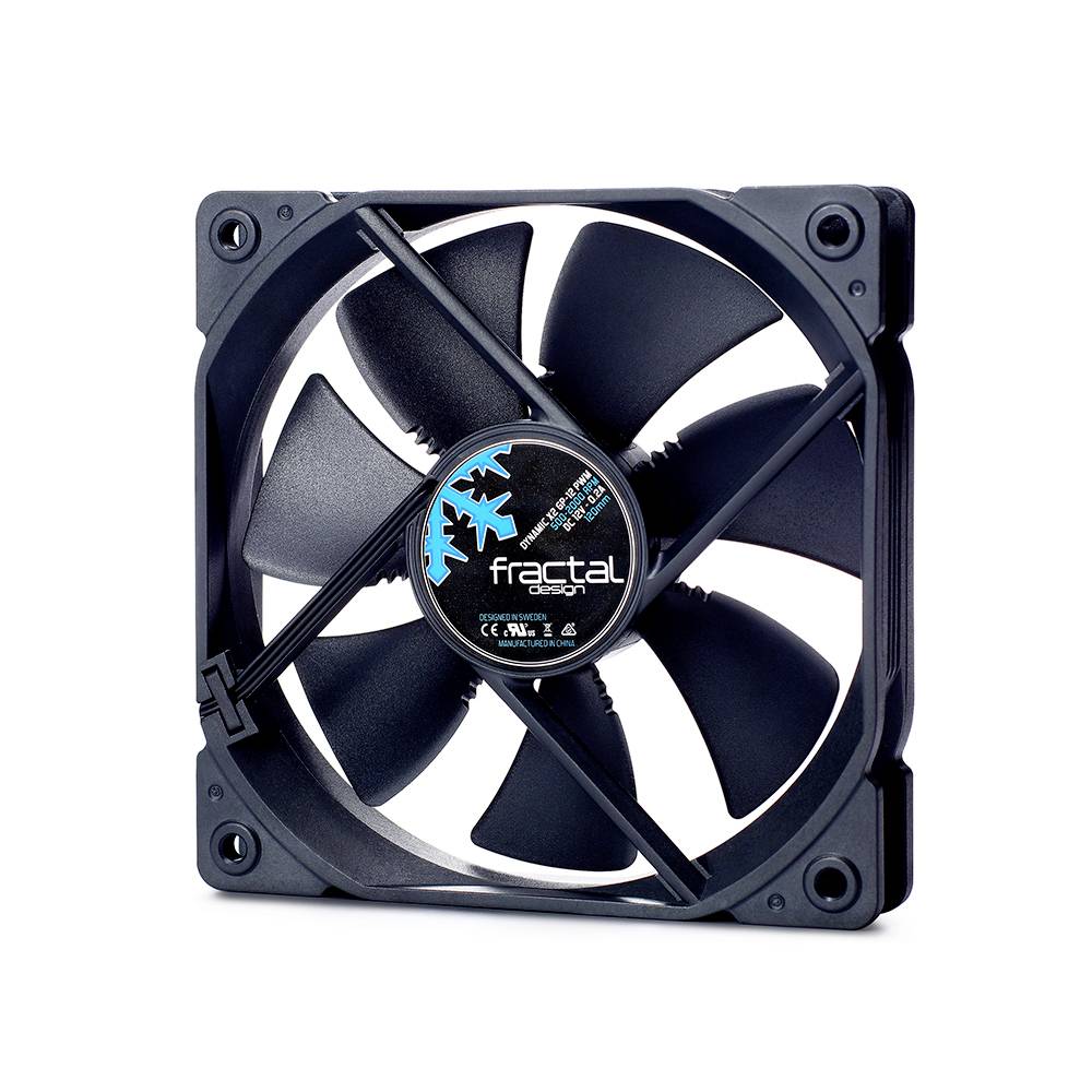 FRACTAL DESIGN Lüfter Dynamic X2 GP12-PWM BK 120mm - FD-FAN-DYN-X2-GP12-PWM-BK