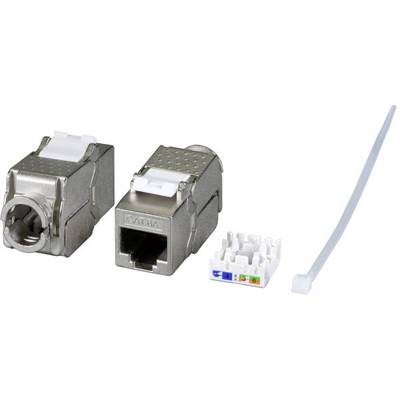 EFB Keystone Cat6A/RJ45/10GE Slim Metall Werkzeugfrei