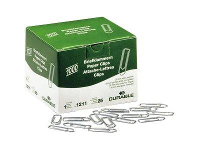 DURABLE Briefklammern 32 mm 1000 Stück verzinkt - 121125